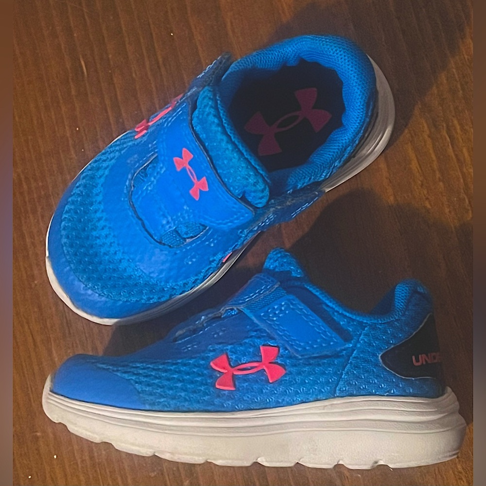 Under Armour Surge 2 Toddler Boy Sneakers Alternate Closure Blue Circuit Size 5